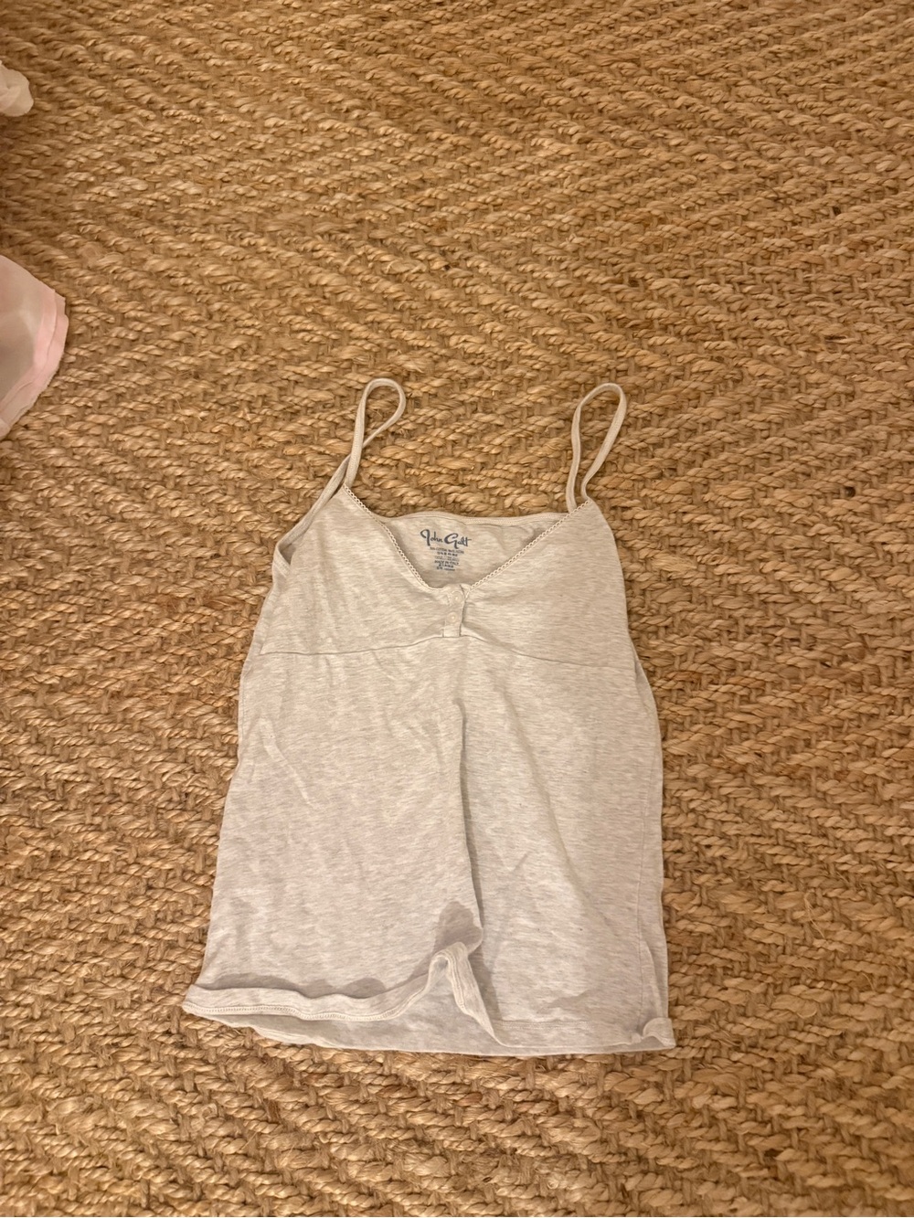 Brandy Melville Light Gray Spaghetti Strap Tank